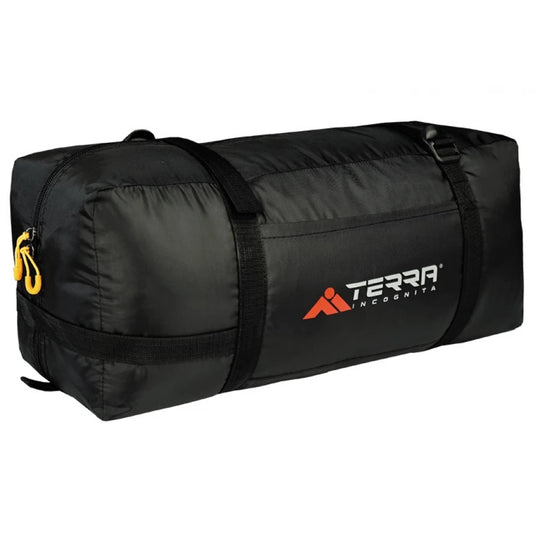 Black compression carry bag for Terra Incognita Omega 2 tent