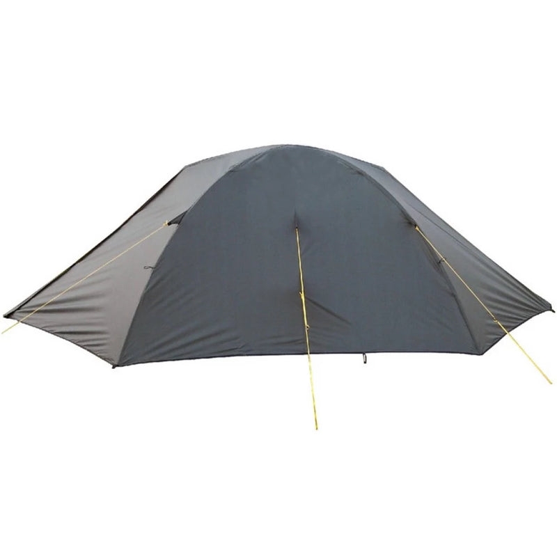 Load image into Gallery viewer, Rear view of Terra Incognita Omega 2-person tent showing back of khaki rainfly
