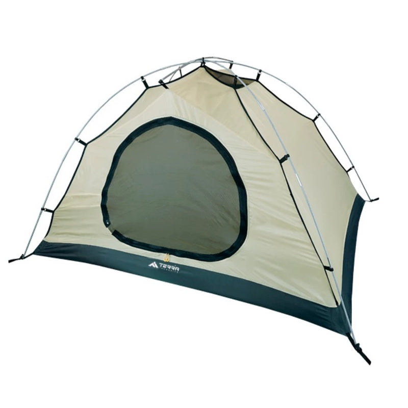 Load image into Gallery viewer, Internal view of Terra Incognita Omega 3 inner tent with breathable mesh and D-shaped door
