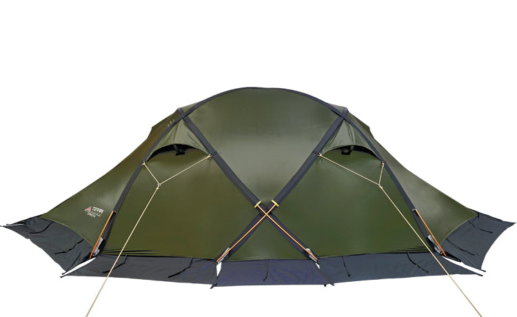 Load image into Gallery viewer, TopRock 4 All-Season Four-Person Expedition Tent with Snow Skirt and Silicone-Coated RipStop - Four-Pole Design for Extreme Weather
