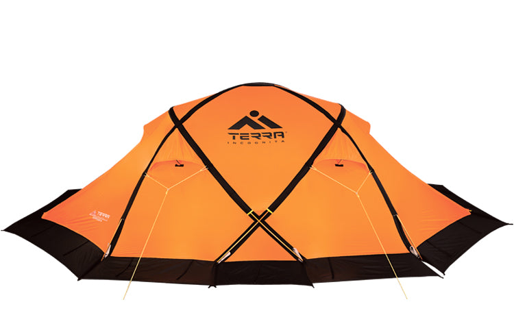 Load image into Gallery viewer, TopRock 4 All-Season Four-Person Expedition Tent with Snow Skirt and Silicone-Coated RipStop - Four-Pole Design for Extreme Weather
