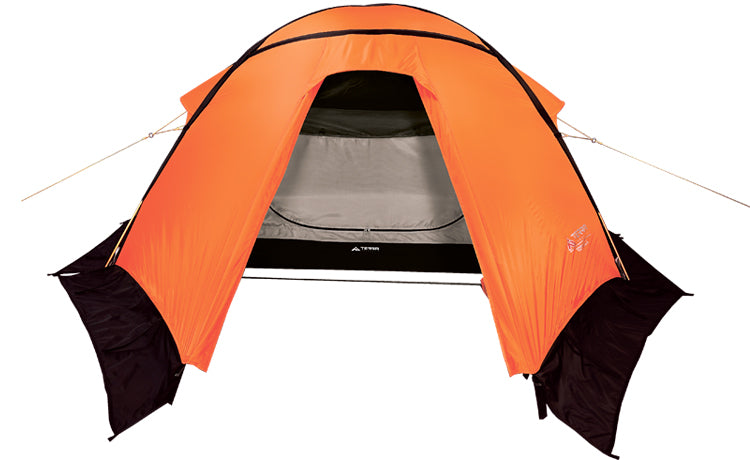 Load image into Gallery viewer, TopRock 4 All-Season Four-Person Expedition Tent with Snow Skirt and Silicone-Coated RipStop - Four-Pole Design for Extreme Weather
