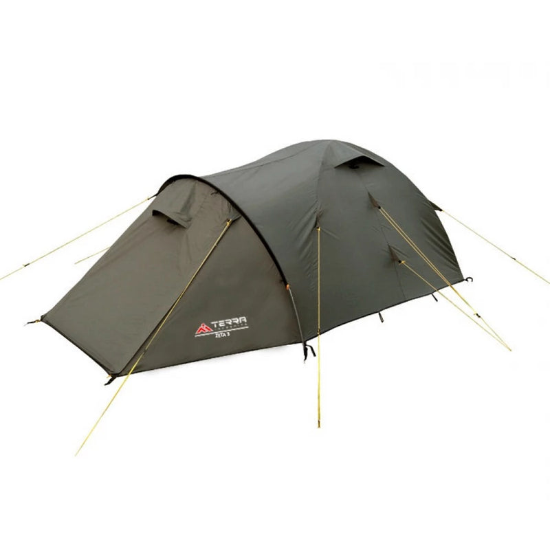 Load image into Gallery viewer, Technical dimensions scheme for Zeta 3 tent with inner and outer sizes
