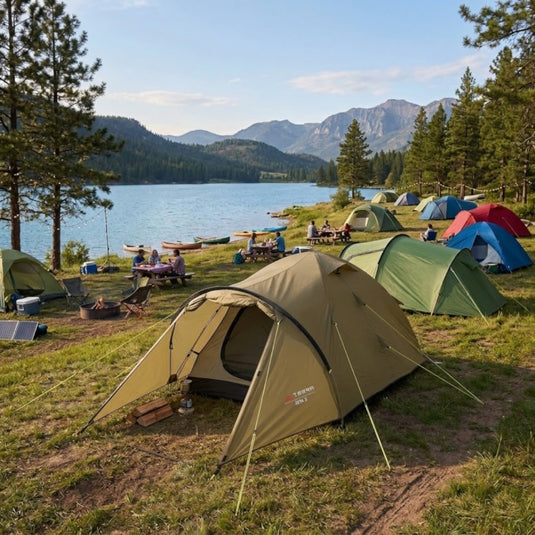 Zeta 3-person tent showing dual entrances for optimal ventilation