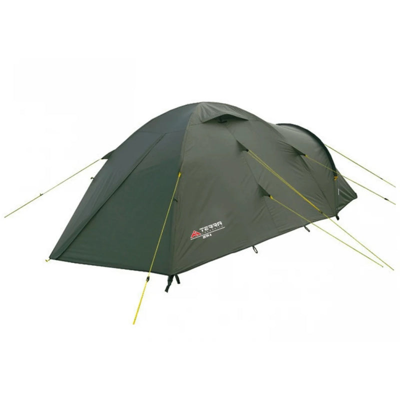 Load image into Gallery viewer, Technical diagram of Zeta 4-person tent showing frame and material layers
